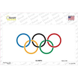 Olympic Flag Novelty Sticker Decal