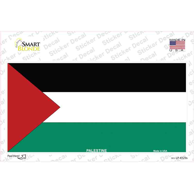 Palestine Country Flag Novelty Sticker Decal