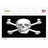 Skull And Cross Bones Novelty Sticker Decal