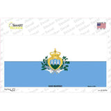 San Marino Flag Novelty Sticker Decal