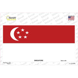 Singapore Flag Novelty Sticker Decal