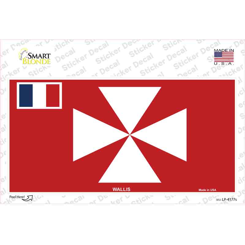 Wallis Flag Novelty Sticker Decal