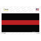 Thin Red Line Fire Novelty Sticker Decal