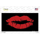 Full Red Lips Novelty Sticker Decal