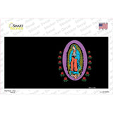 Virgin Mary Black Novelty Sticker Decal