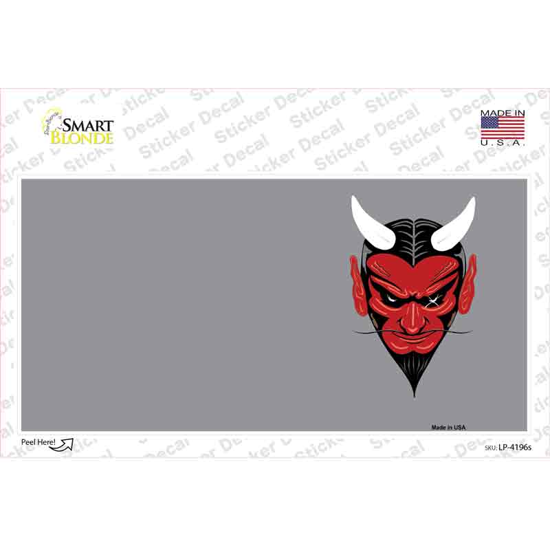 Devil Offset Novelty Sticker Decal