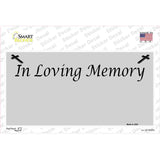 In Loving Memory Gray Novelty Sticker Decal