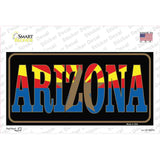Arizona Inlayed State Flag Novelty Sticker Decal