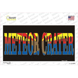Meteor Crater Arizona Flag Novelty Sticker Decal