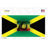 Jamaica Flag Bob Marley Novelty Sticker Decal