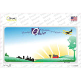 Ohio State Blank Background Novelty Sticker Decal