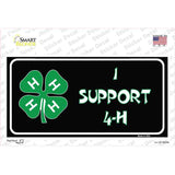 I Support 4-H Novelty Sticker Decal