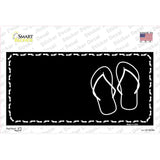 Flip Flops Offset Novelty Sticker Decal