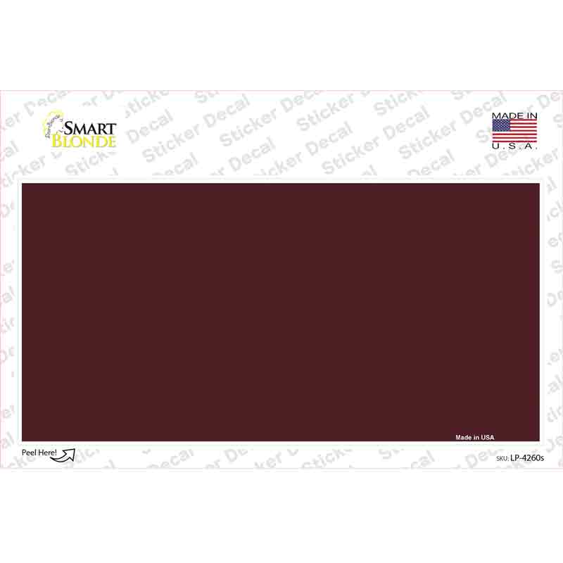 Burgundy Novelty Sticker Decal