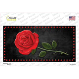 Rose Black Novelty Sticker Decal