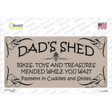 Dads Shed Novelty Sticker Decal