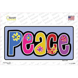 Peace And Flowers Novelty Sticker Decal