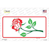 Rose White Novelty Sticker Decal
