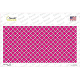 Pink White Quatrefoil Novelty Sticker Decal