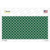 Green White Quatrefoil Novelty Sticker Decal