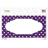 Scallop Purple White Polka Dot Novelty Sticker Decal