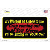 The Crap From Your Stereo Novelty Sticker Decal