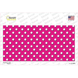 Pink Polka Dot Novelty Sticker Decal