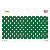 Green Polka Dot Novelty Sticker Decal