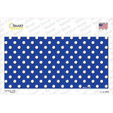Blue Polka Dot Novelty Sticker Decal