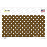 Brown Polka Dot Novelty Sticker Decal