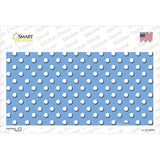 Light Blue Polka Dot Novelty Sticker Decal