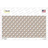 Tan Polka Dot Novelty Sticker Decal
