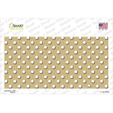 Gold Polka Dot Novelty Sticker Decal