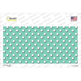 Mint Polka Dot Novelty Sticker Decal