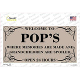 Welcome To Pops Novelty Sticker Decal
