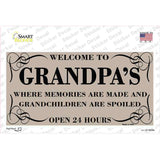 Welcome To Grandpas Novelty Sticker Decal