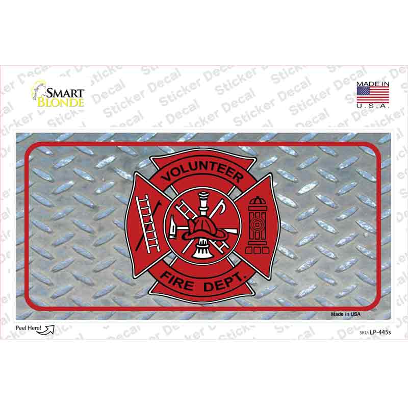 Volunteer Fire Dept Novelty Sticker Decal