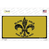 Saints Fleur De Lis Yellow Novelty Sticker Decal