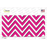 Pink Chevron Novelty Sticker Decal