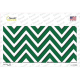 Green Chevron Novelty Sticker Decal