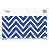 Blue Chevron Novelty Sticker Decal