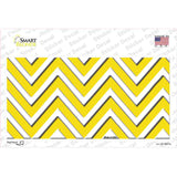 Yellow Chevron Novelty Sticker Decal