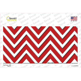 Red Chevron Novelty Sticker Decal
