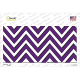 Purple Chevron Novelty Sticker Decal
