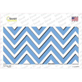 Light Blue Chevron Novelty Sticker Decal