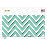 Mint Chevron Novelty Sticker Decal