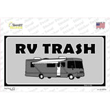 RV Trash Aluminum Automotive Novelty Sticker Decal