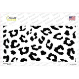 White Black Cheetah Novelty Sticker Decal