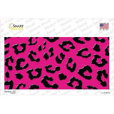 Pink Black Cheetah Novelty Sticker Decal