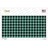 Mint Black Houndstooth Novelty Sticker Decal
